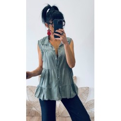 Top Ambre kaki
