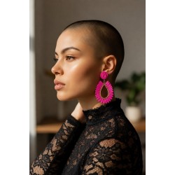 Boucles Salomé Rose