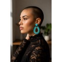 Boucles Salomé turquoise