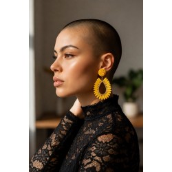 Boucles Salomé jaune