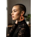 Boucles Salomé orange