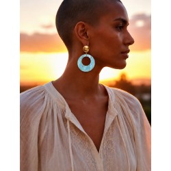 Boucles Oly turquoise