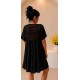 Robe fluide dos dentelle