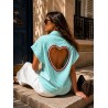 Chemise Coeur vert