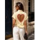 Chemise Coeur jaune