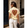 Chemise Coeur jaune