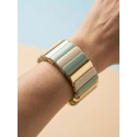Bracelet elastique vert