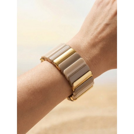 Bracelet elastique taupe