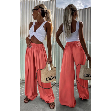 Pantalon viscose fushia