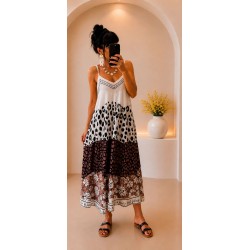 Robe leopard dégradé