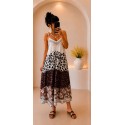 Robe leopard dégradé