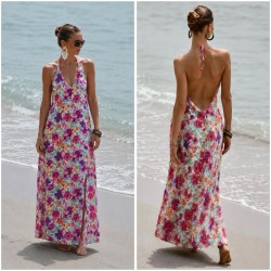 Robe dos nu Flora