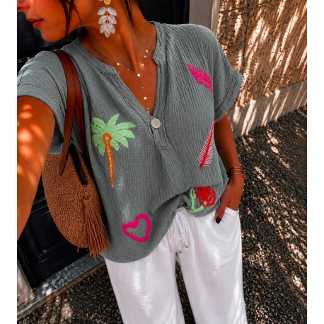 Blouse Playa kaki