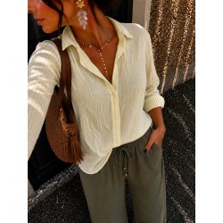 Chemise rayée jaune