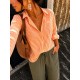 Chemise rayée orange