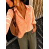 Chemise rayée orange