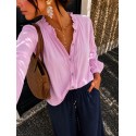 Chemise coton rose