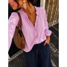 Chemise coton rose