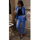 Pantalon 7/8 bleu