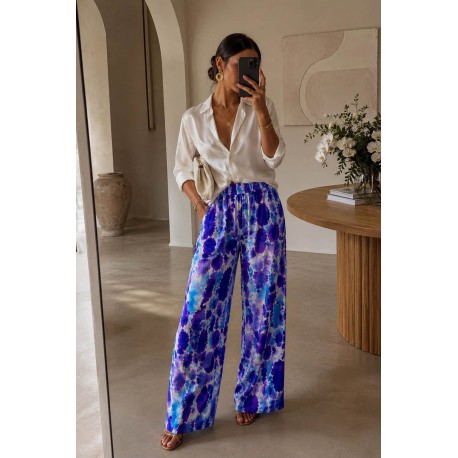 Pantalon satiné Ibiza