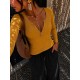 Top zip moutarde