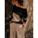 Pull noir Jacquard