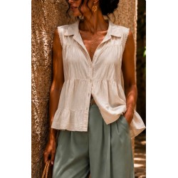 Top Ambre beige