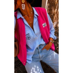 Polaire sans manche rose