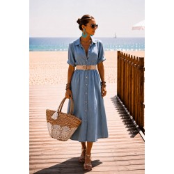 Robe jeans fluide