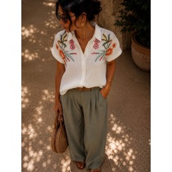 Chemise gaz de coton tropique