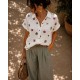 Chemise gaz de coton flowers