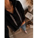 Pull à capuche noir velours