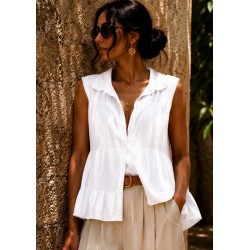 Top blanc Ambre