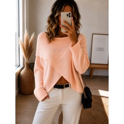 Pull croisé Célia mandarine