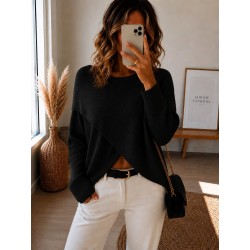 Pull croisé Célia noir
