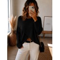Pull croisé Célia noir