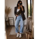 Jeans Wide leg clair
