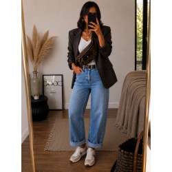 Jeans Wild Leg brut