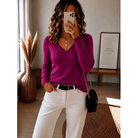 Mon petit pull fin prune verif