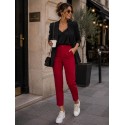 Pantalon 7/8 bordeaux