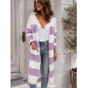 Gilet bicolore parme