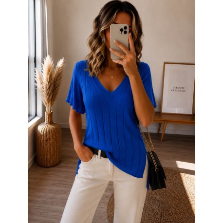 Top signature bleu