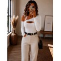 Haut asymétrique blanc