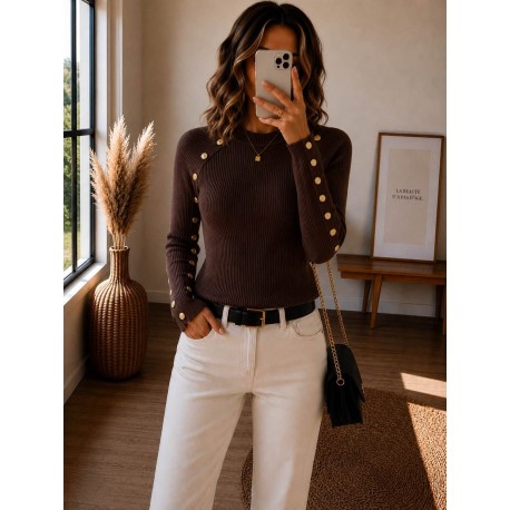 Pull chaussette choco