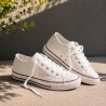 Baskets blanches toile blanc