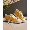 Baskets jaune moutarde toile