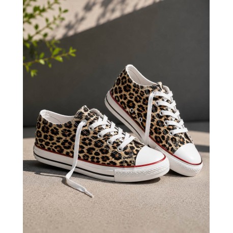 Baskets leo toile