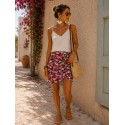 Jupette Flora rouge