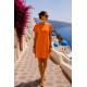 Robe T-shirt orange