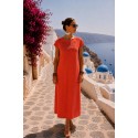 Robe Toscane coquelicot